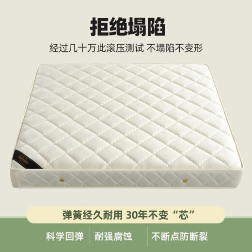 璟赐席梦思床垫弹簧椰棕垫子20cm厚家用1.5x2宿舍1.2米乳胶软垫床垫子 精钢弹簧舒适款20cm 1350mm*1900mm
