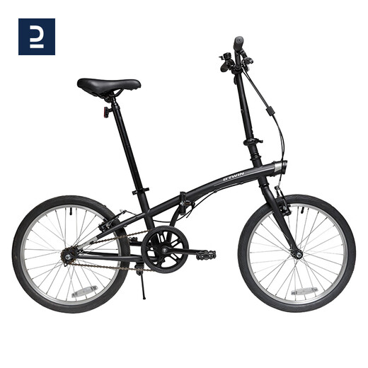 Decathlon TILT100 folding bike 20 inches for men and women, lightweight and portable urban commuting to work OVB1 black 20 inches