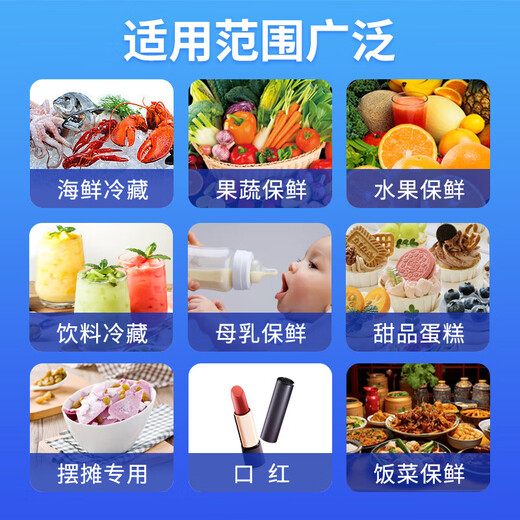九千谷 保鲜冷藏注水冰袋 降温冰敷袋 冷链快递海鲜加厚保冷冰袋 200ML*100只9742