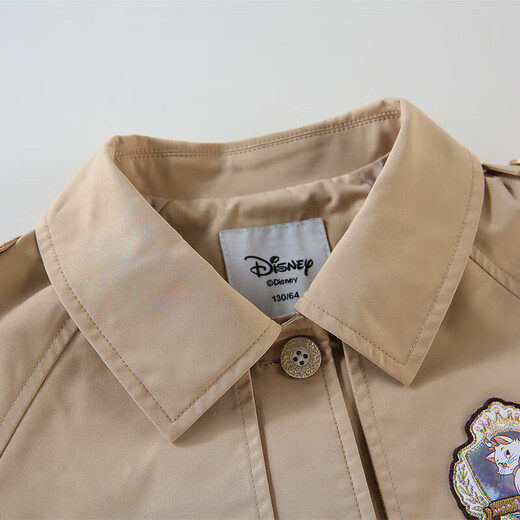 
Disney (DISNEY) children's clothing children's girls woven windbreaker jacket British college sweet top 25 spring DB331IE20 khaki 120