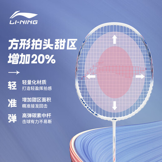 李宁（LI-NING）羽毛球拍对拍套装雷霆碳素复合一羽毛拍青少年成人通用 已穿线