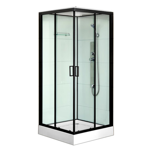 New Spyker square shower room overall bathroom small apartment bathroom steam tempered glass shower partition bathroom square with roof 0.9x0.9x2.15m without steam