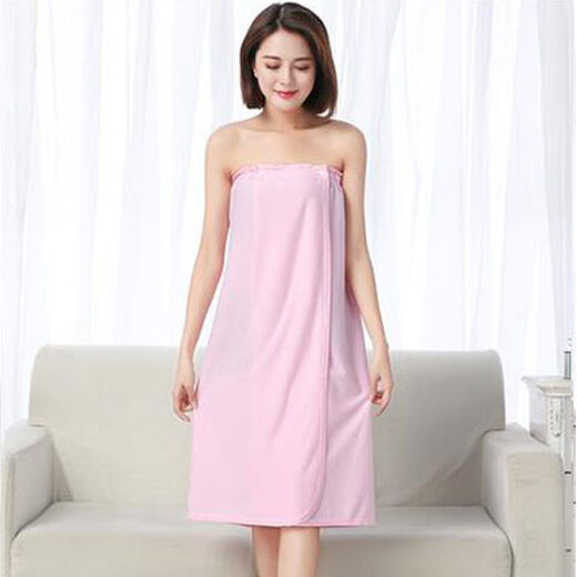 Beauty salon physiotherapy tube top bath dress steaming suit hotel yukata sauna bathrobe women's thin section for chest wrap thin section open button (90-140Jin Jin equals 0.5kg) gray 1