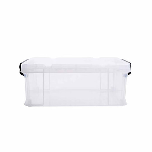 Household storage box low plastic large dormitory storage box with cover finishing box toys and clothes storage box high-end 6613:66*47*36 Thickened cooked glue