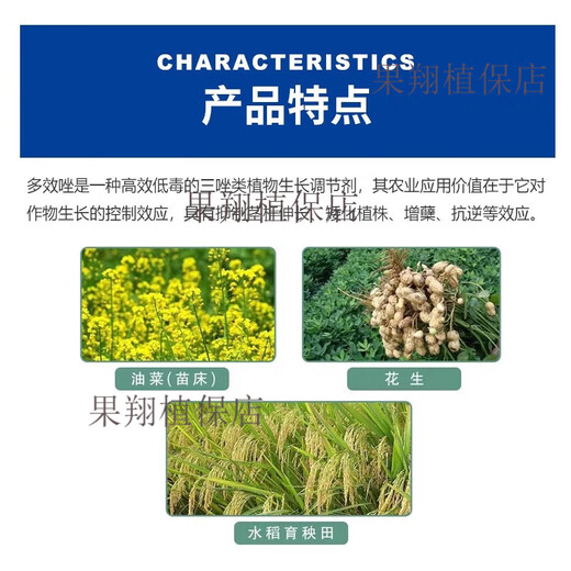 Jianpai 15% paclobutrazol powder peanut, rape, rice and wheat dwarf plant control and increase yield plant growth regulator 500g