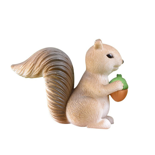 Haojixiang four styles micro landscape bonsai small ornaments simulated little squirrel animal pattern mini landscaping succulent decorations little squirrel yellow set 4 + traceless double-sided glue