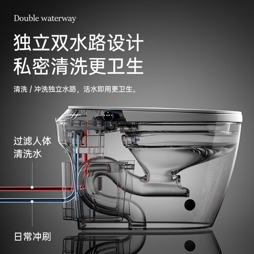 菊地（JUD）智能马桶带水箱自动翻盖泡沫盾小户型一体机智能坐便器包安装S680 镇店B4 智能语音 泡沫盾 带水箱 250/300/350/400坑距  下单备注