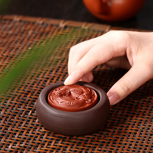 Hidden Pot Tianxia Boutique Purple Clay Tea Pets Can Be Raised Tea Trays Ornaments Tea Sets Accessories Tea Table Ornaments Tea Play Zodiac Ox Turns the Universe Ox Turns the Universe