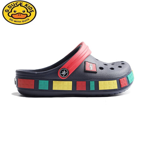 G.Duckkids Sommer Jungen Loch Sandalen Sandalen Anti-Rutsch weicher Sohle Baby Kinder Casual Beach Slipper Big Children's Body Toe Little Lego Saphir Blau Größe 30 Größe 190mm innere Länge