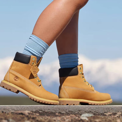 添柏岚（Timberland）防水天伯伦踢不烂头层牛皮大黄靴男女情侣款潮流马丁靴高帮鞋 101 10061W小麦色男靴 40