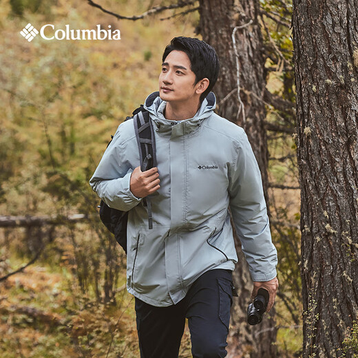 Columbia Columbia en plein air couple de vêtements d'amortisseur imperméables en bas de veste en un en un1504 465 / bleu foncé (24 nouvelles couleurs) S