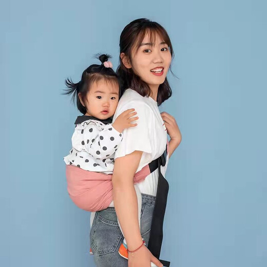 俊亲贝比婴儿背巾新生儿背带前抱式抱袋多功能前后两用宝宝背带横抱 黑色四季款【新生儿可用】