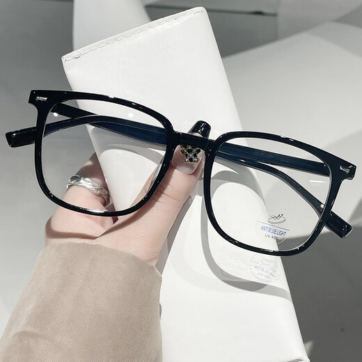 Boshide anti-blue light glasses for men and women radiation-proof glasses for non-dimensional flat mirrors for mobile phones and computer goggles for bright black frames