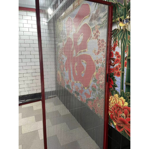 维诺亚折叠隐形推拉门防蚊轨道平移门简易卧室厨房纱门纱窗铝合金门家用 白色 下单联系客服 不要自己直接买