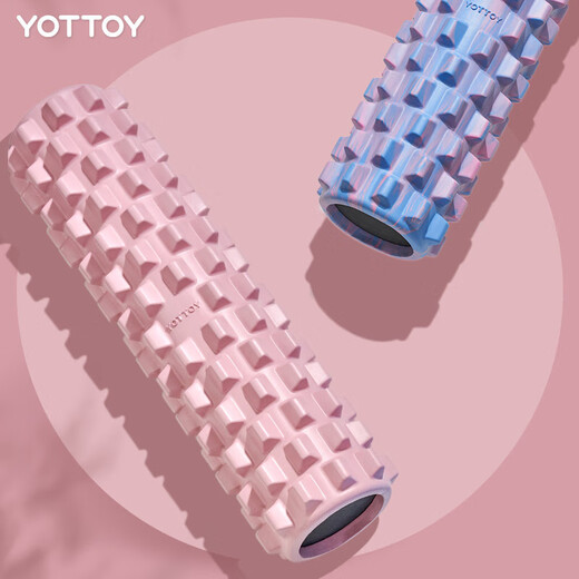 Yottoy Mace Massive Fitnessausrüstung Schaumrollen Muskel -Entspannungsmassage Massage Rollenrad Dünne Bein Artefakt Langya Yoga Säule Brie Pulver + TEP Doppelschicht 80 Yoga Matte