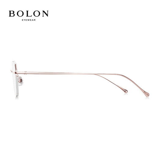 
BOLON frameless myopia glasses frame for women elegant and light butterfly frame for lenses BT1592 B30-Rose gold