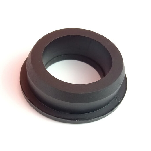 Huidingxin medio sobre bobina 24-58 mm tapón de silicona con orificio pasante caucho de silicona manguito de cable recto tapón de bobina manguito protector XY-7027 A = 25 (agujero pasante 15) blanco