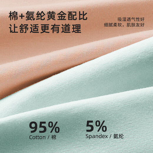 Urban Beauty Underwear Women's Pure Cotton Comfortable Simple Shorts Top Mid-waist Women's Underwear 4 Pairs ZK0A13