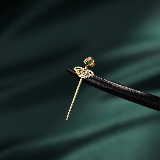 DL 1998 Fat Donglai same style 18k gold safety buckle buckle head K gold plated clip buckle jade necklace pendant buckle inlaid with green egg surface safety clip buckle