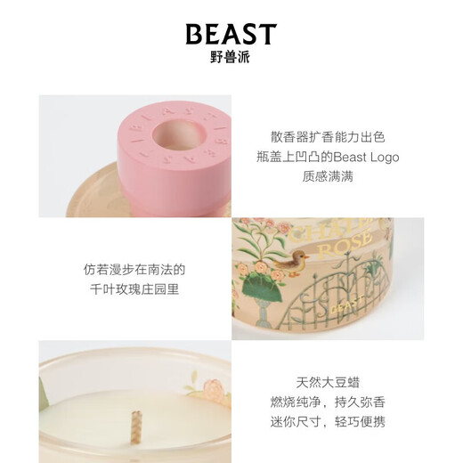 THE BEAST New Year's Gift Jungle Rose Manor Aromatherapy Candle Gift Box Indoor Aromatherapy Wedding Birthday Gift