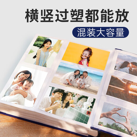 相册本定制制作纪念册567英寸情侣家庭1000张收纳册宝宝成长纪念插页式影集 罗纳河的星夜（送礼盒） 黑567810寸混装694张
