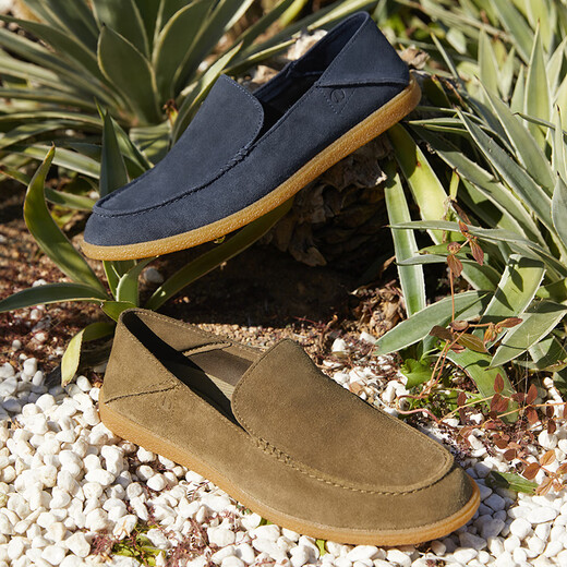 Clarks Qile Craftsmanship Series Men's Shoes New Breathable Lazy Shoes Simple Comfortable Versatile Love Bean Shoes Wedding Shoes Navy Blue 261775057 42.5