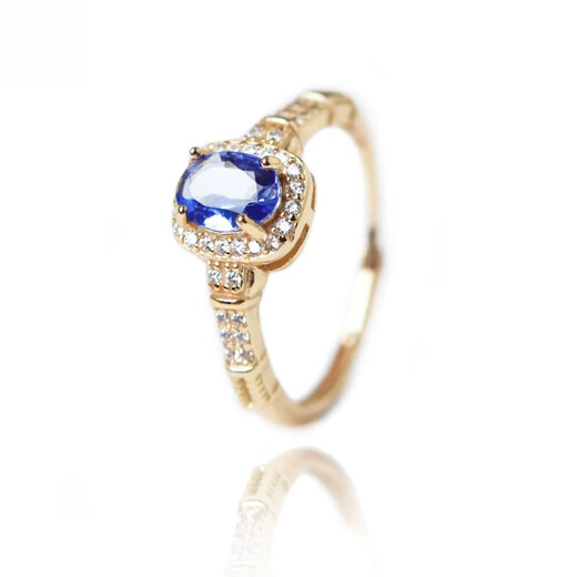 Fat Donglai quality tanzanite ring for women s925 silver niche design ring bare stone self-discipline couple for fasting style seven s925 silver tanzanite ring