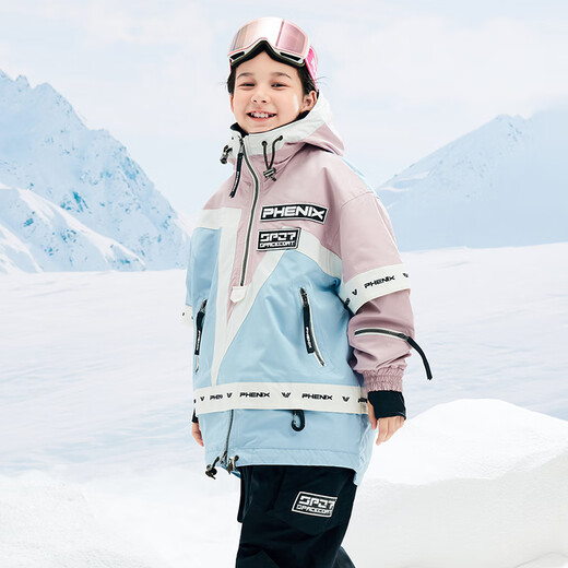 Phenix SP27 Série Children's Ski Swelover Pillover imperméable Outdoor Professional Single and Double Snowboard Set 南 Bleu 150
