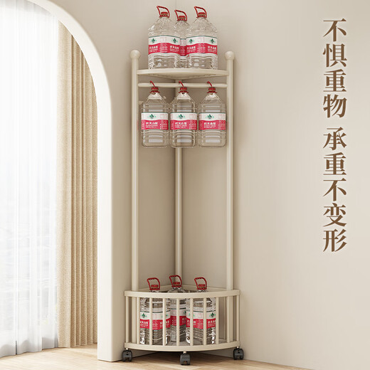 Wooden bottle corner clothes hanger floor-standing bedroom home clothes hanger corner clothes hanger simple clothes hanger light luxury coat rack cream white