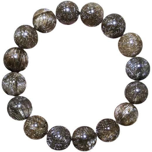 
Ouyin Natural Devil Silver Hair Crystal Crystal Bracelet White Hair Crystal Coffee Titanium Crystal Bracelet Blasting Venus Devil Hair 12052 Devil Silver Hair Crystal