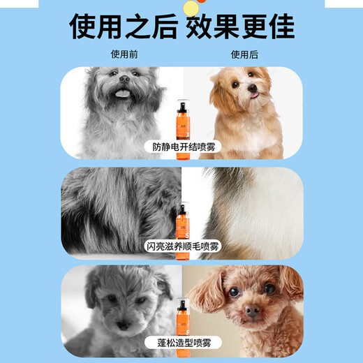 Black Bird Pet Knot Opening Spray Cats and Dogs Anti-static Knot Opening and Hair Protection Dog Hair Conditioner Moisturizing Pet Styling Hair Care Fluffy Styling Spray