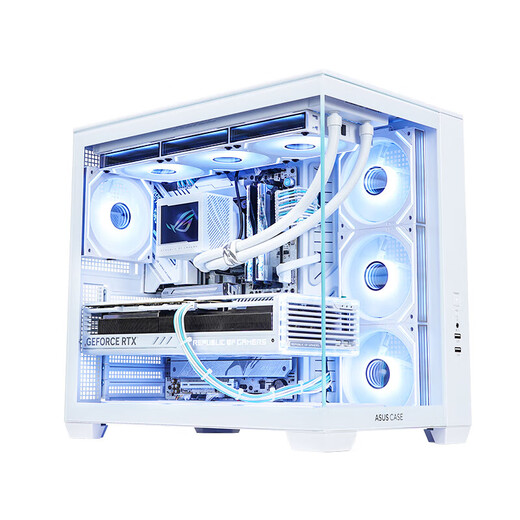 ASUS RTX5070TI/DAY SELECT 5070/4060TI Graphics Card i5 14600KF Assembly Computer E-Sports Host DIY Desktop Mod Customized White Sea View Room I7 14700KF+ASUS RTX5070TI mit acht