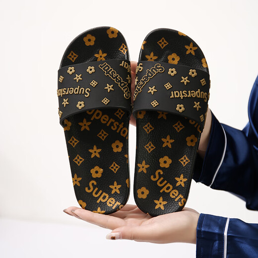 Zapatillas Ximuwei para mujeres 2023 Baño de interior sin deslizamiento Interior Interior Otoño de otoño e invierno Al aire libre Wear Internet Versión coreana Sandalias Brown 38-39