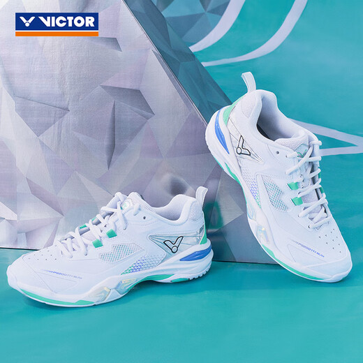 VICTOR威克多 戴资颖专属系列 羽毛球鞋 透气耐磨羽球鞋 P9200TTYNLite AR（亮白/鹦鹉粉绿） 42 (270mm)