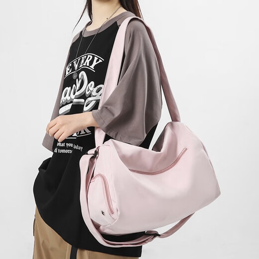 Xingxi sports yoga short-distance luggage bag large capacity handbag women's business trip swimming fitness bag crossbody backpack pink 37*20*24cm