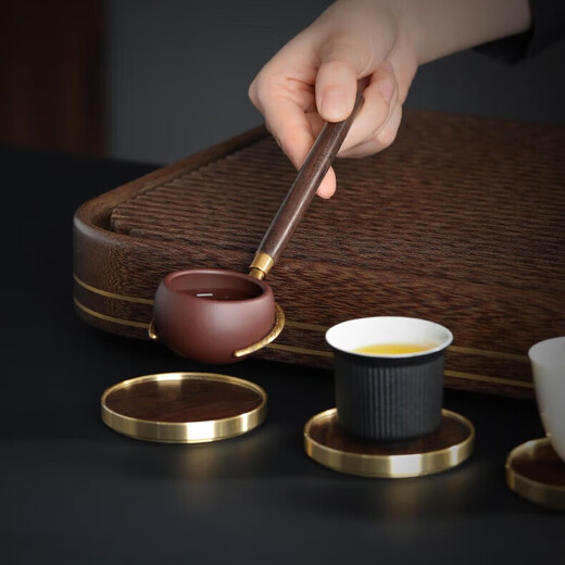 Shangyanfang Tea Ceremony Six Gentlemen Set Tea Clamp Tea Knife Tea Spoon Tea Needle Tea Tray Scrape Cup Fork Pot Keeping Pen Kung Fu Tea Set Accessories