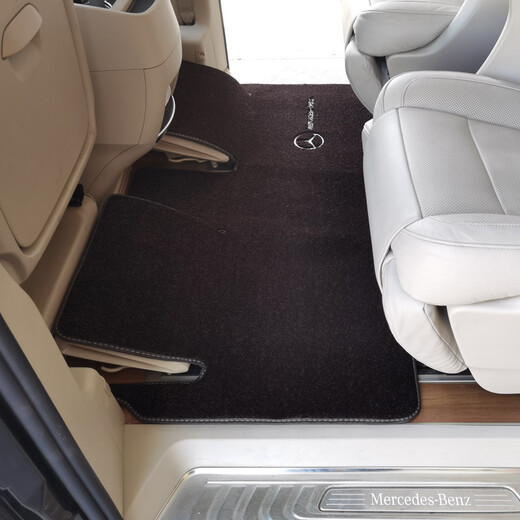 Bozi eignet sich für Mercedes-Benz V260L Mittelreihe Teppichfußmatten für Geschäftfahrzeuge 7 Sitze modifizierte Teile vollständig geschlossene Autofußmatten für drei Zeilen 12040 (Bemerkung Farbe)