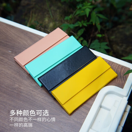 Select the new glasses box for the first time, triangle foldable portable, simple and personalized sunglasses storage box for men and women, green glasses delivery cloth
