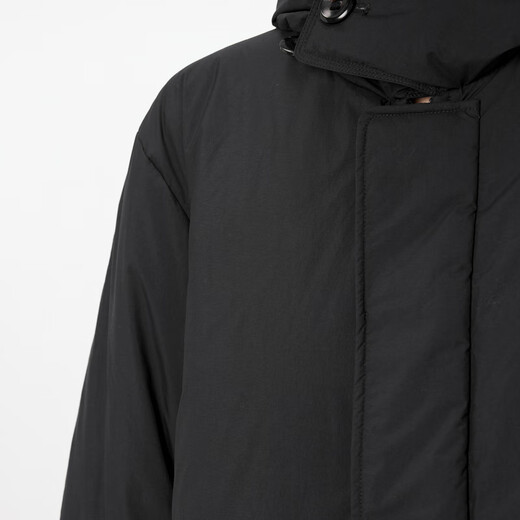 江南布衣（JNBY）【防泼水】商场同款24冬新品宽松连帽羽绒服5OBC12590 001/本黑 M