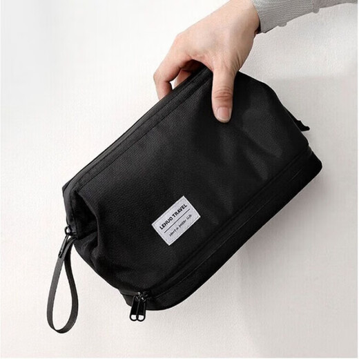 Sac de toile de toilette Qiao Shizi pour hommes voyageant en voyage d'affaires et cosmétiques secs humides Stockage pratique Séparation sec et humide 22 * ​​12,5 * 16,5 cm Vital Orange