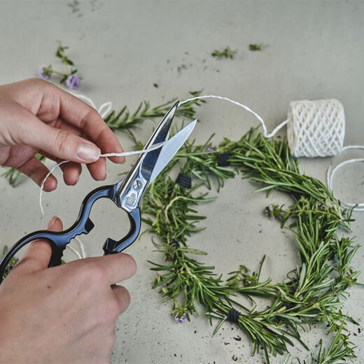 双立人（ZWILLING）德国进口剪刀不锈钢厨房剪刀德国生产鸡骨家禽剪刀葫芦剪刀 黑色43927-200