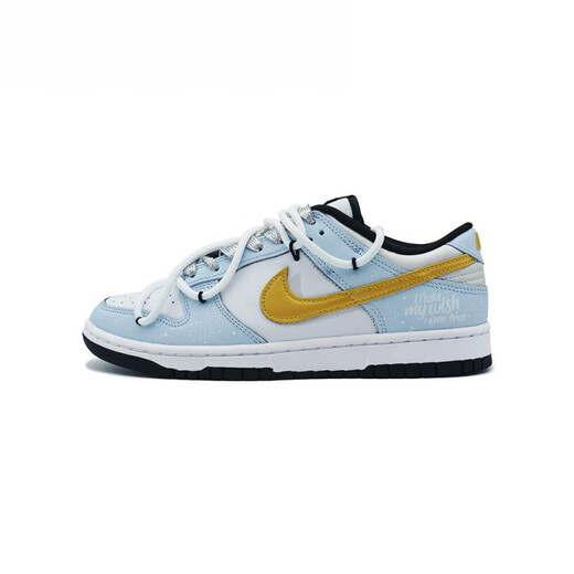 耐克（NIKE）球鞋定制 Nike Dunk 圣诞限定 冰雪奇缘 熊猫 低帮板鞋 黄蓝 男款DD1391-100 定制款7天内发出 41