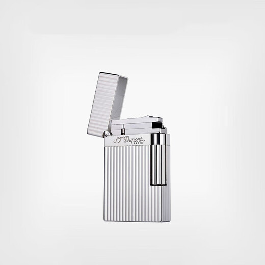 都彭（S.T.DUPONT PARIS）Ligne2经典朗声都澎打火机送男友 银色竖纹 16817