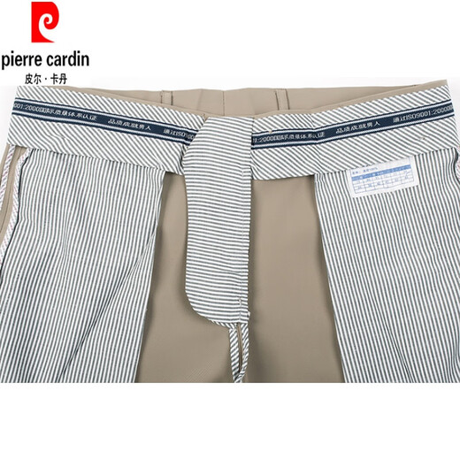 Pier Cardin Sommer Neue lässige dünne Hosen Maulbeer-Seide drapierte europäische Version Mid-T-Tants Hosen mittleren Alters und junge Männer trendige Hosen Burgund 9905# 30 (2,3 Fuß)