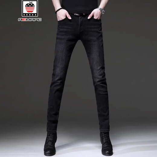 Aemape/American Apple Spring- und Herbst-High-End-Jeans Herren im mittleren Alter im mittleren Alter im koreanischen Stil im mittleren Alter.