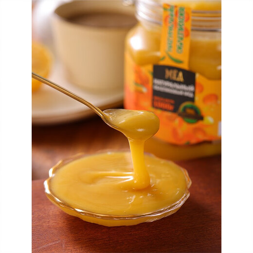 Honey Bear Russian Honey Original Imported Sea Buckthorn Honey Pure Natural Authentic Linden Tree Honey Nutritional Crystallized Honey Food Gift Box Sea Buckthorn Honey + Linden Tree Honey Each 1000g*1 Bottle Two Bottles in Total
