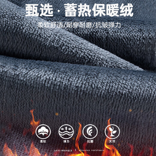 LAORENTOU jeans men's winter thick plus velvet pants men's trendy versatile men's trousers stretch large size men's trousers 6211R dark blue plus velvet 32