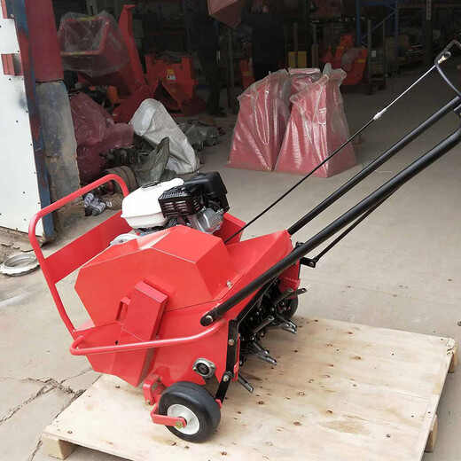 Garden turf maintenance hand-held self-propelled lawn permeable ventilation drilling golf football field lawn drilling machine lawn drilling machine (4.5kw)