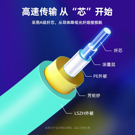 山泽 电信级万兆光纤跳线LC-LC多模双芯OM3-300 低烟无卤入户光纤线 LC-LC多模双芯OM3 10米