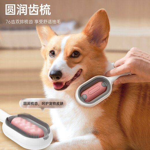 Huayuan Pet Tools (hoopet) Gravity Water Tank Cat Comb to Remove Floating Hair Artifact for Long and Short Hair Cats Special Cleaning and Grooming Brush Pet Supplies with Water Tank for Short Hair Blue - Includes No-Rinse Liquid + Wet Wipes